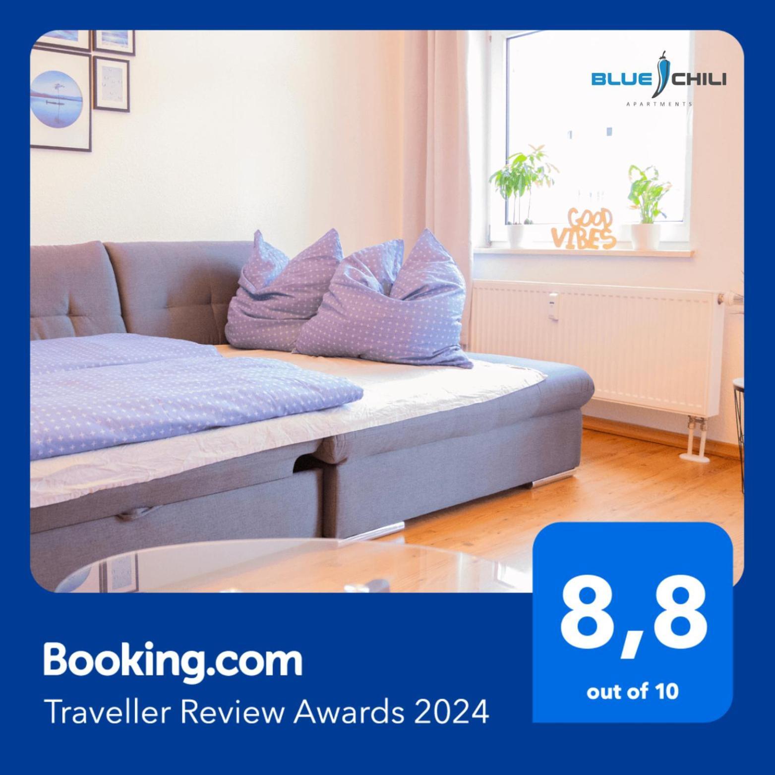 Blue Chili 01 - Top City Lage Am Hbhf Boxspringbett Bis 4 Pers Μαγδεβούργο Εξωτερικό φωτογραφία